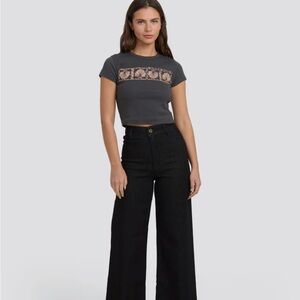 Billabong Black Wide-Leg Women Jeans
